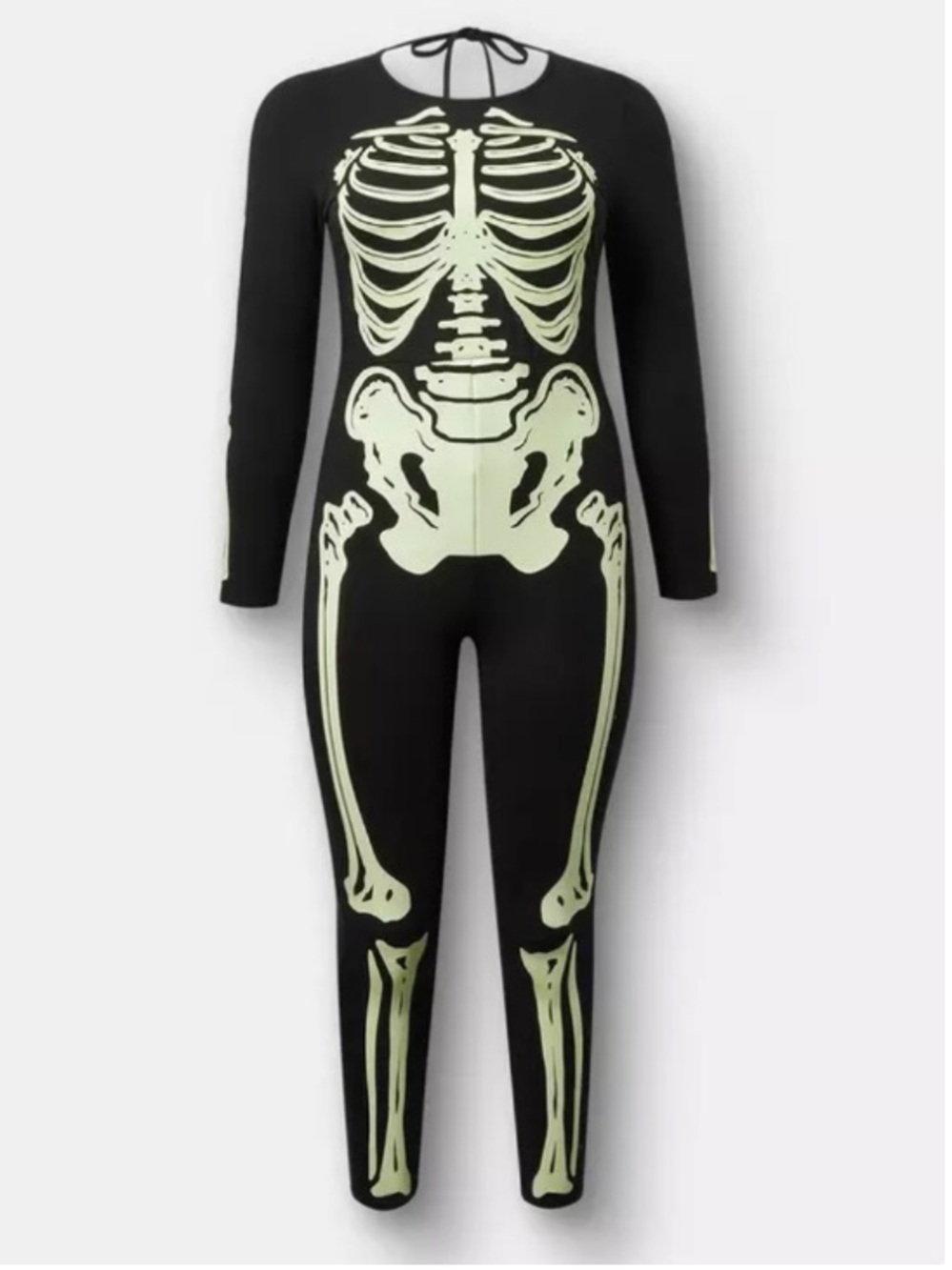 Torrid Glow in the Dark Skeleton Bodysuit 1X 14 16 NEW Halloween Costume